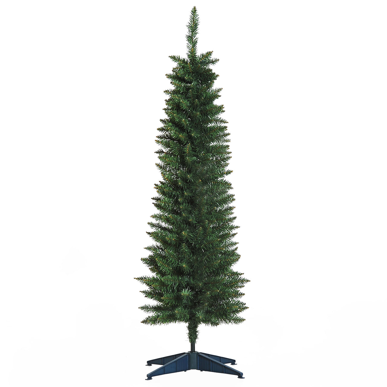 Smalle kunstkerstboom 150 cm groen– stijlvol en onderhoudsvriendelijk