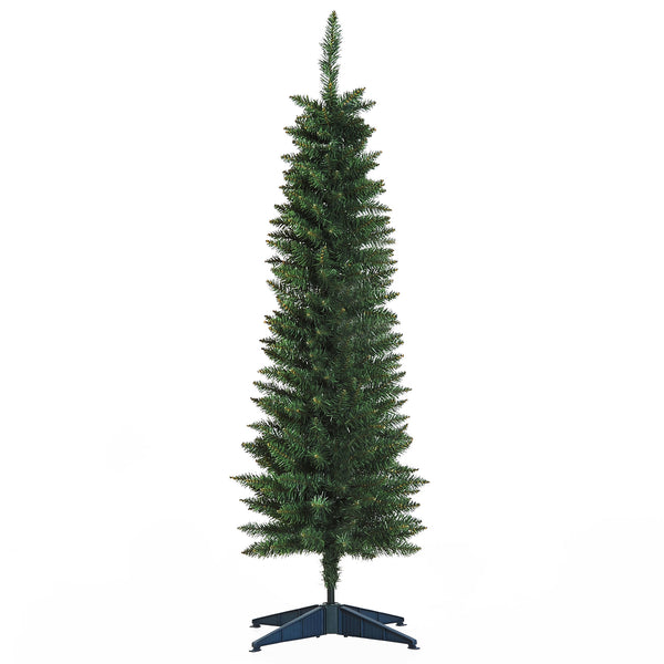 Smalle kunstkerstboom 150 cm groen– stijlvol en onderhoudsvriendelijk
