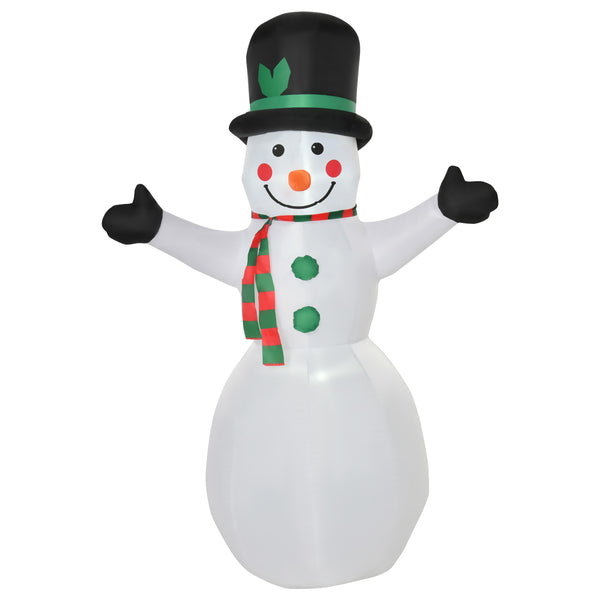 Opblaasbare sneeuwman 120 cm met kerstverlichting, perfect voor buitengebruik. Sfeervolle kerstdecoratie voor je tuin of balkon. Bestel nu!
