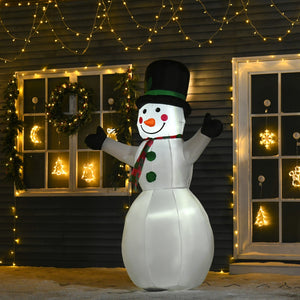 Opblaasbare sneeuwman 120 cm met kerstverlichting, perfect voor buitengebruik. Sfeervolle kerstdecoratie voor tuin of balkon. Bestel nu!