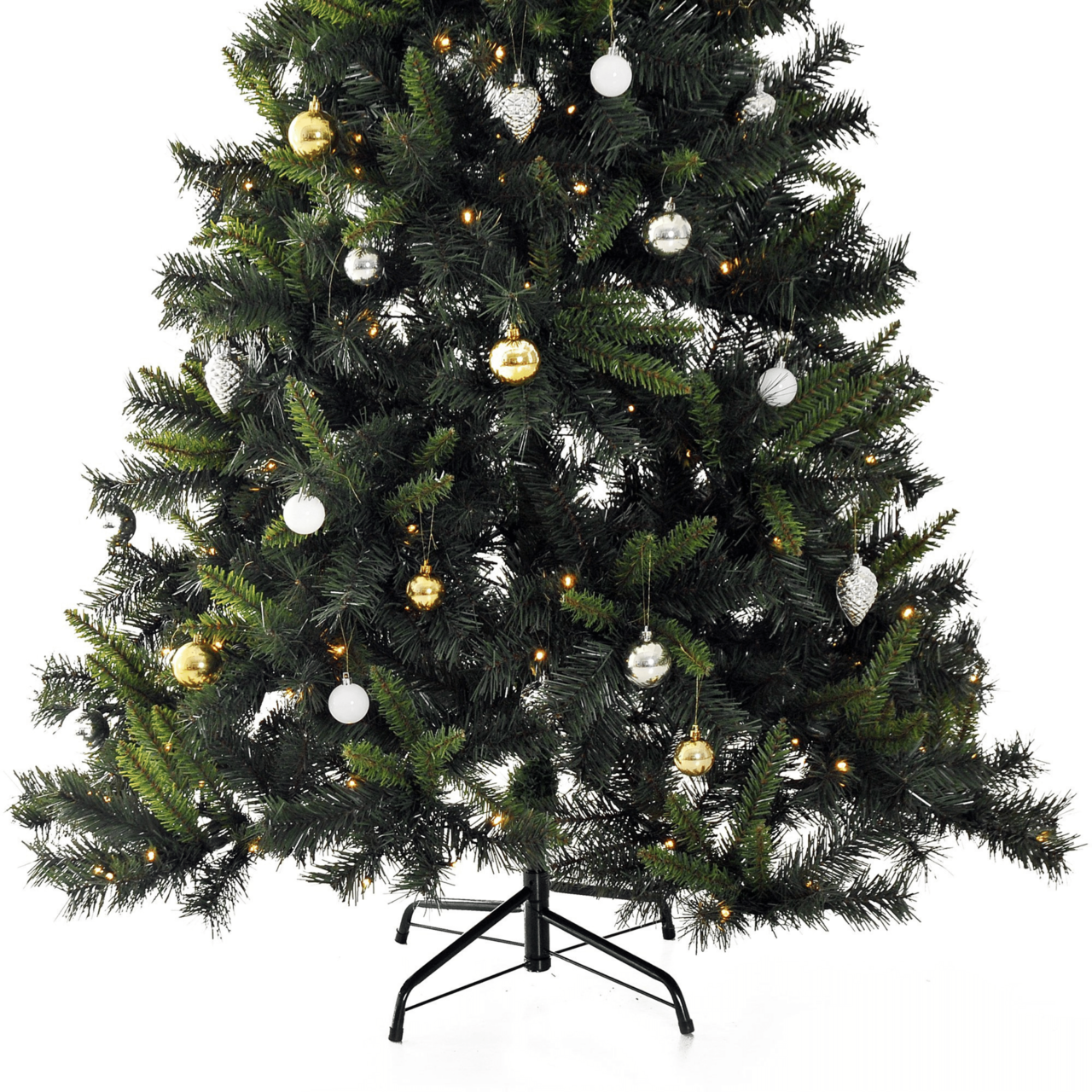 Kunstkerstboom 180 cm met 200 LED verlichting en kerstballen