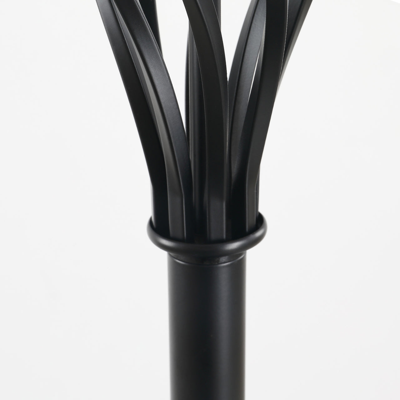 Set vintage verlichting: staande lamp en 2 tafellampen in wit en zwart voor stijlvolle ambiance