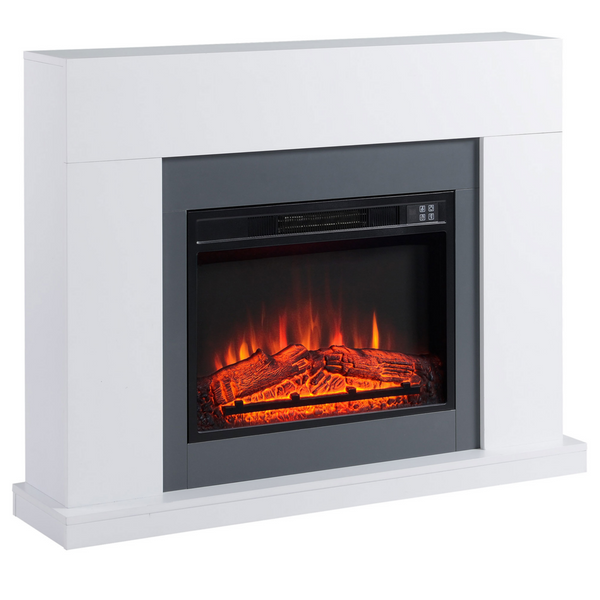 Elektrische haard met ombouw, 2000?W, afstandsbediening & timer