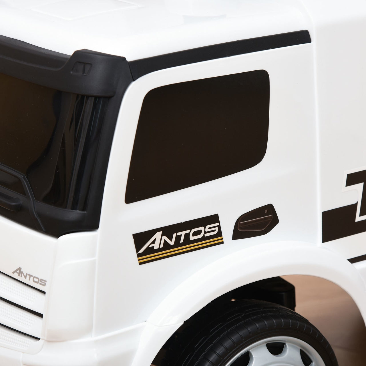 Loopauto vrachtwagen vanaf 1 jaar – Witte loopwagen met stuur