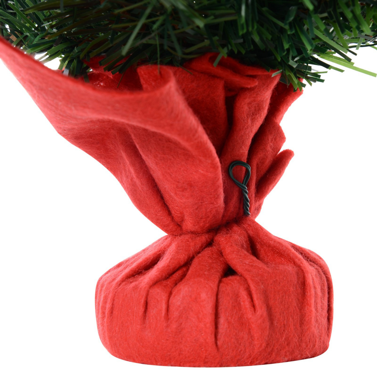 Compacte kunstkerstboom 60 cm met LED-verlichting en kerstballen voor directe kerstsfeer