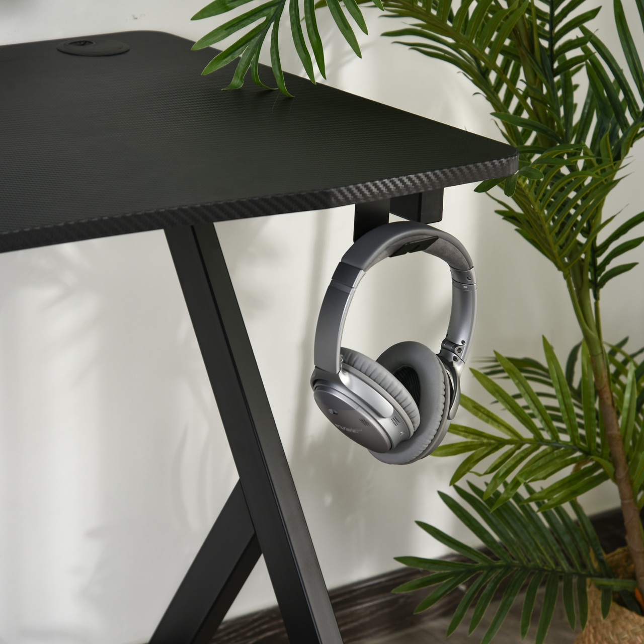 Gaming bureau luxe uitvoering met bekerhouder en headset houder 105 cm