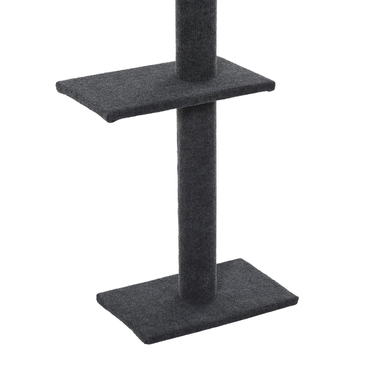 Hoogte verstelbare krabpaal grijs 228–260 cm – Slank model met plafondbevestiging voor actieve katten