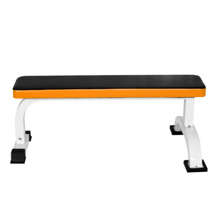 Platte halterbank tot 200 kg – stalen frame met antislipvoeten, stevige trainingsbank voor thuisgebruik met duurzame afwerking