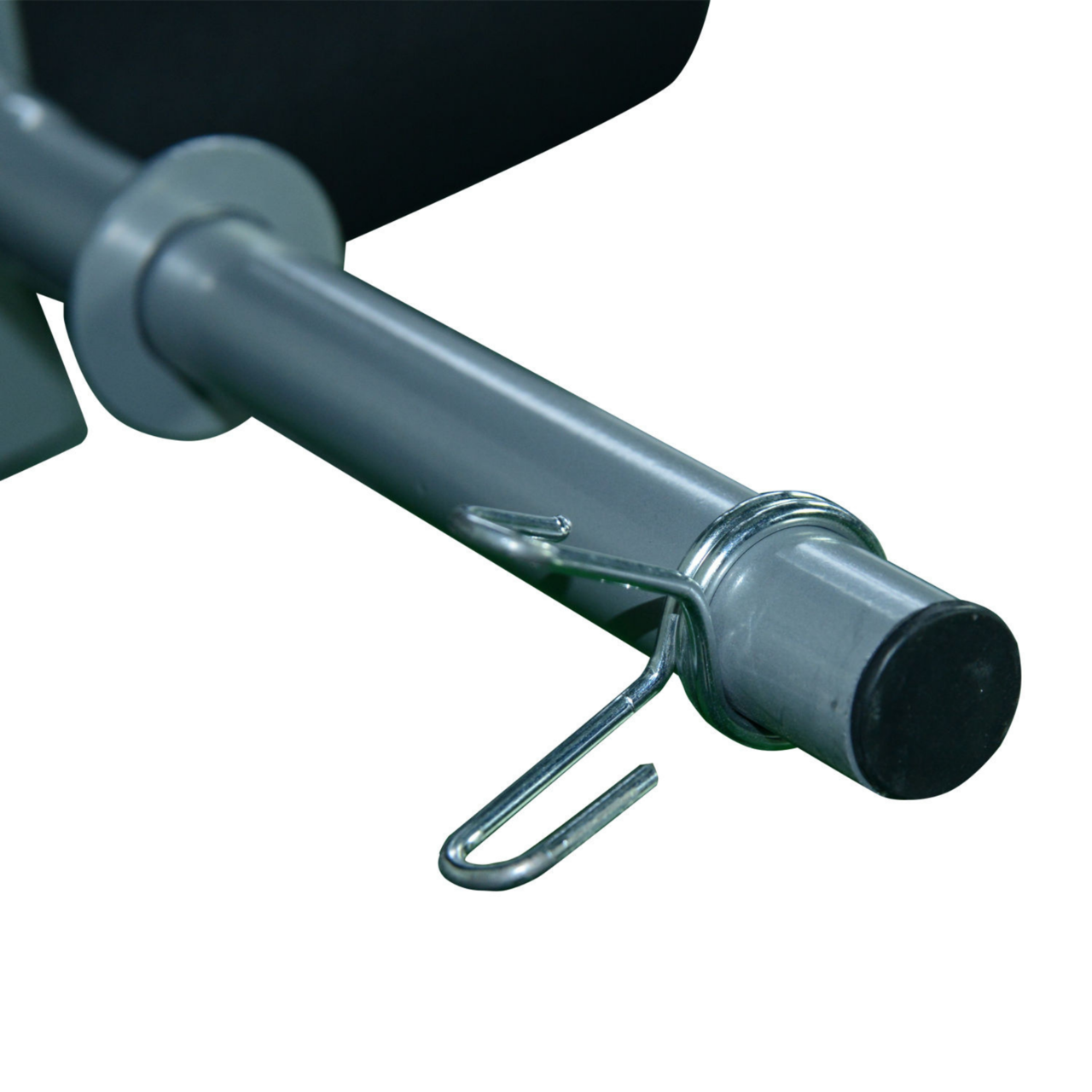 Detail van verstelmechanisme van de Verstelbare Halterbank met Beencurler – 165×68×114 cm – Zwart