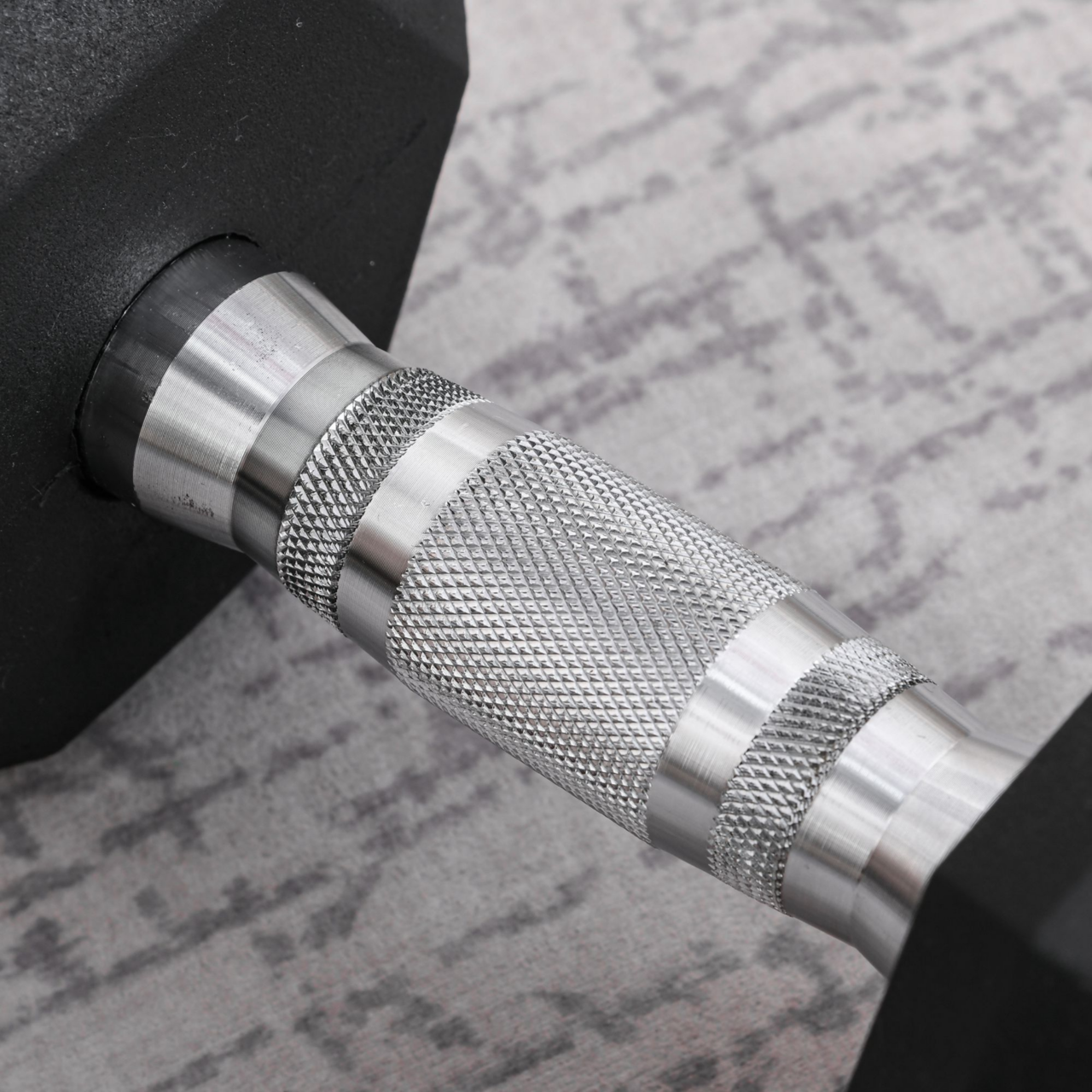 Hexa dumbbell 12,5 kg met duurzame rubberen coating en stalen grip voor stabiele training