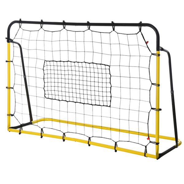 Verstelbare kickback voetbal rebounder 184x123 cm voor betere balcontrole en trainingskwaliteit