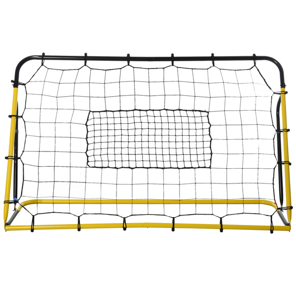 Verstelbare kickback voetbal rebounder 184x123 cm voor betere balcontrole en trainingskwaliteit