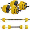 Verstelbare halterset 25kg – dumbbell & barbell in één met antisliphandgreep