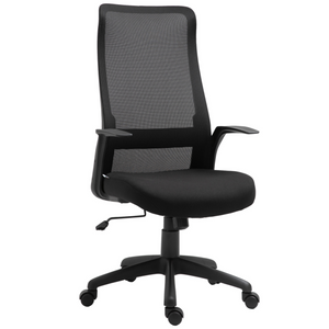 Ergonomische bureaustoel mesh zwart met verstelbare lendesteun voor optimale rugondersteuning en comfortabel zitten tijdens werk