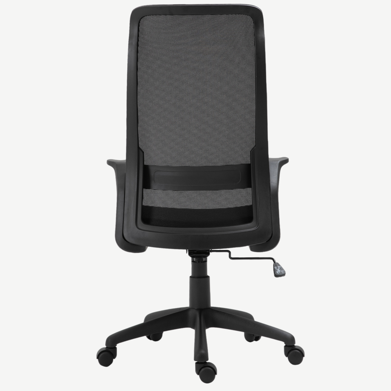 Ergonomische bureaustoel mesh zwart met verstelbare lendesteun voor optimale rugondersteuning