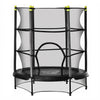 Kindertrampoline trampoline met veiligheidsnet zwart Ø140 cm buitenspeelgoed
