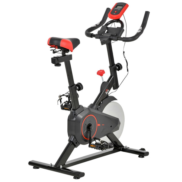 Hometrainer fietstrainer zwart 85x46x114 cm met display voor interactieve training