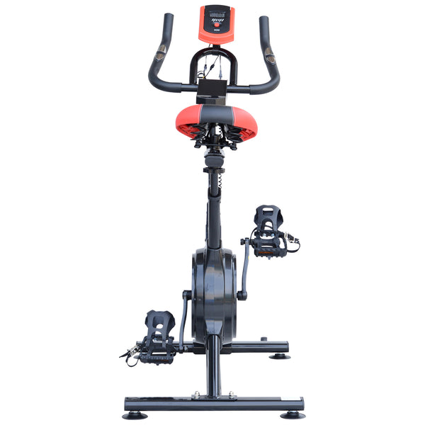 Hometrainer fietstrainer zwart 85x46x114 cm met display voor interactieve training