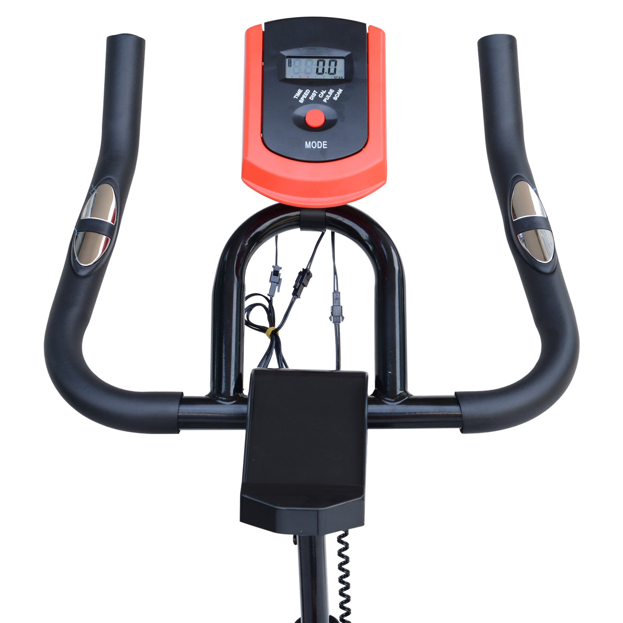Hometrainer fietstrainer zwart 85x46x114 cm met display voor interactieve training