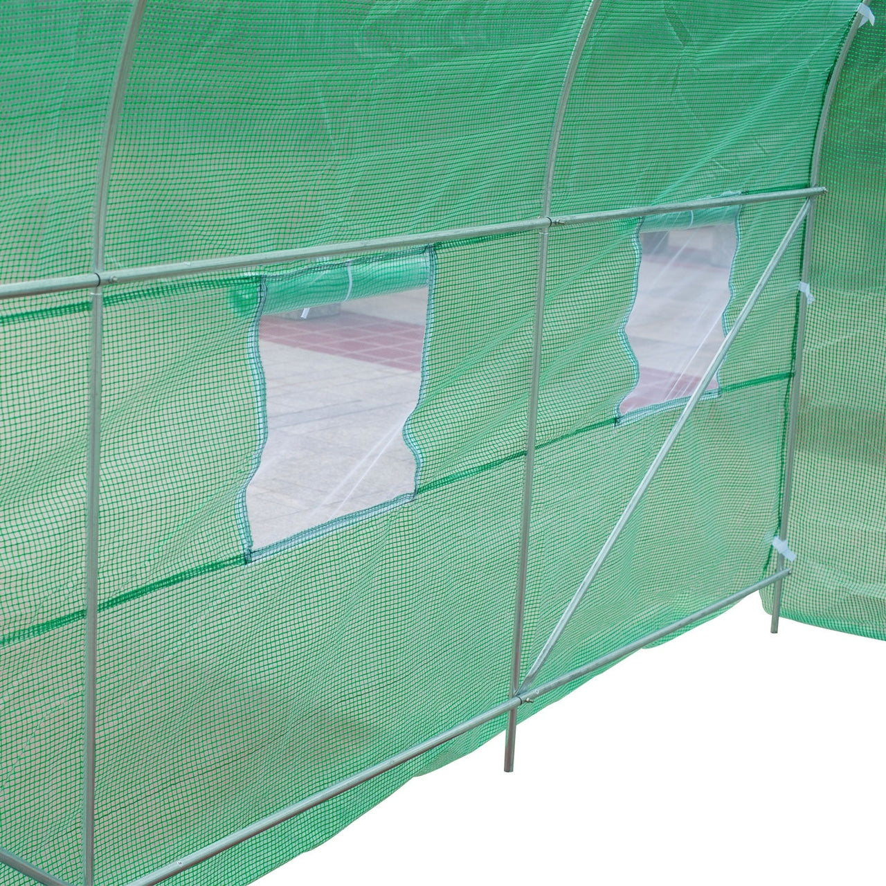 Tunnelkas L 450x200x200 cm groen als tuinkas en kweekkas