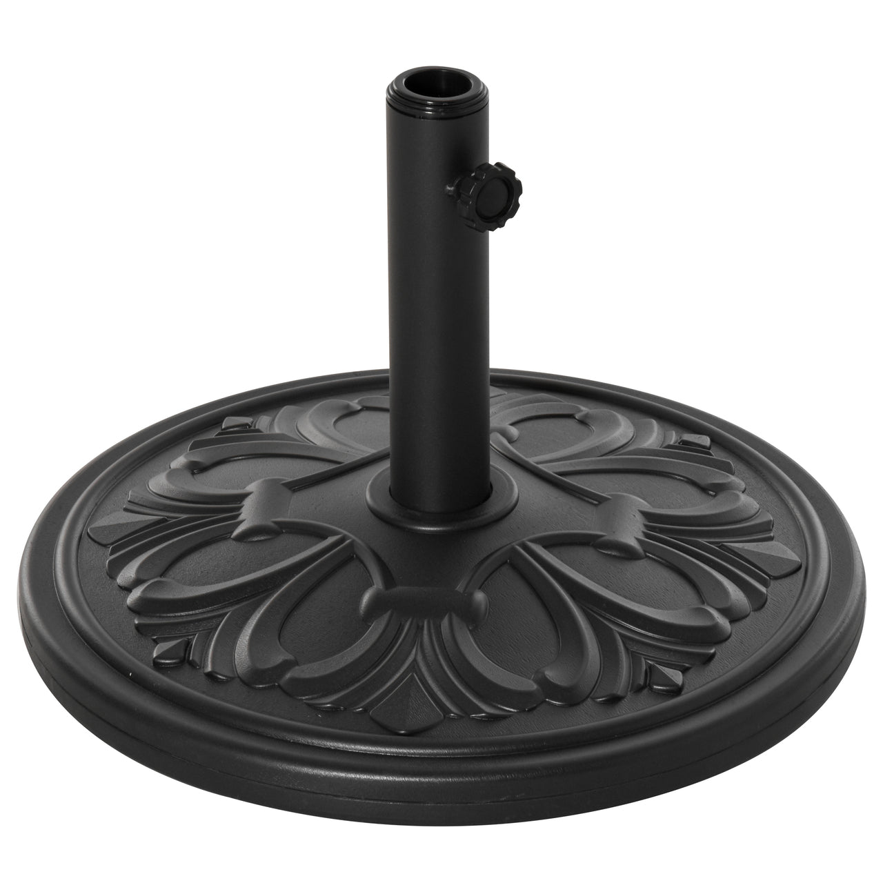 Stevige parasolvoet 13 kg ø48 cm zwart voor compacte en stabiele ondersteuning