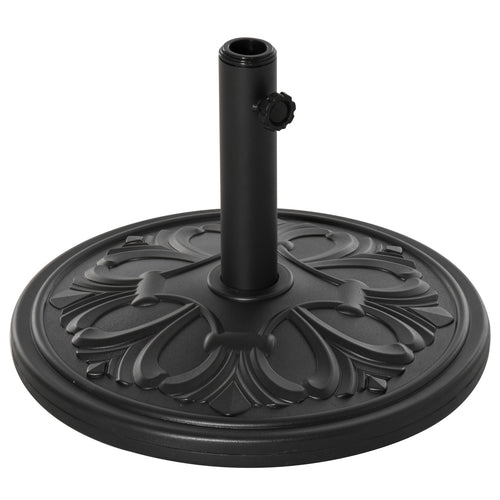 Stevige parasolvoet 13 kg ø48 cm zwart voor compacte en stabiele ondersteuning