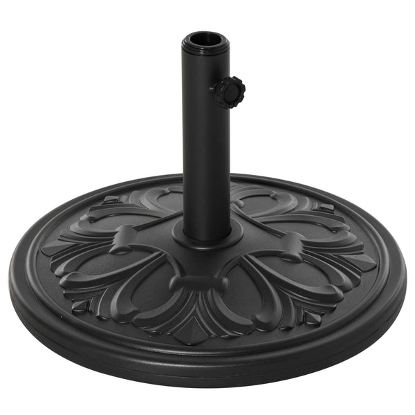 Stevige parasolvoet 13 kg ø48 cm zwart voor compacte en stabiele ondersteuning