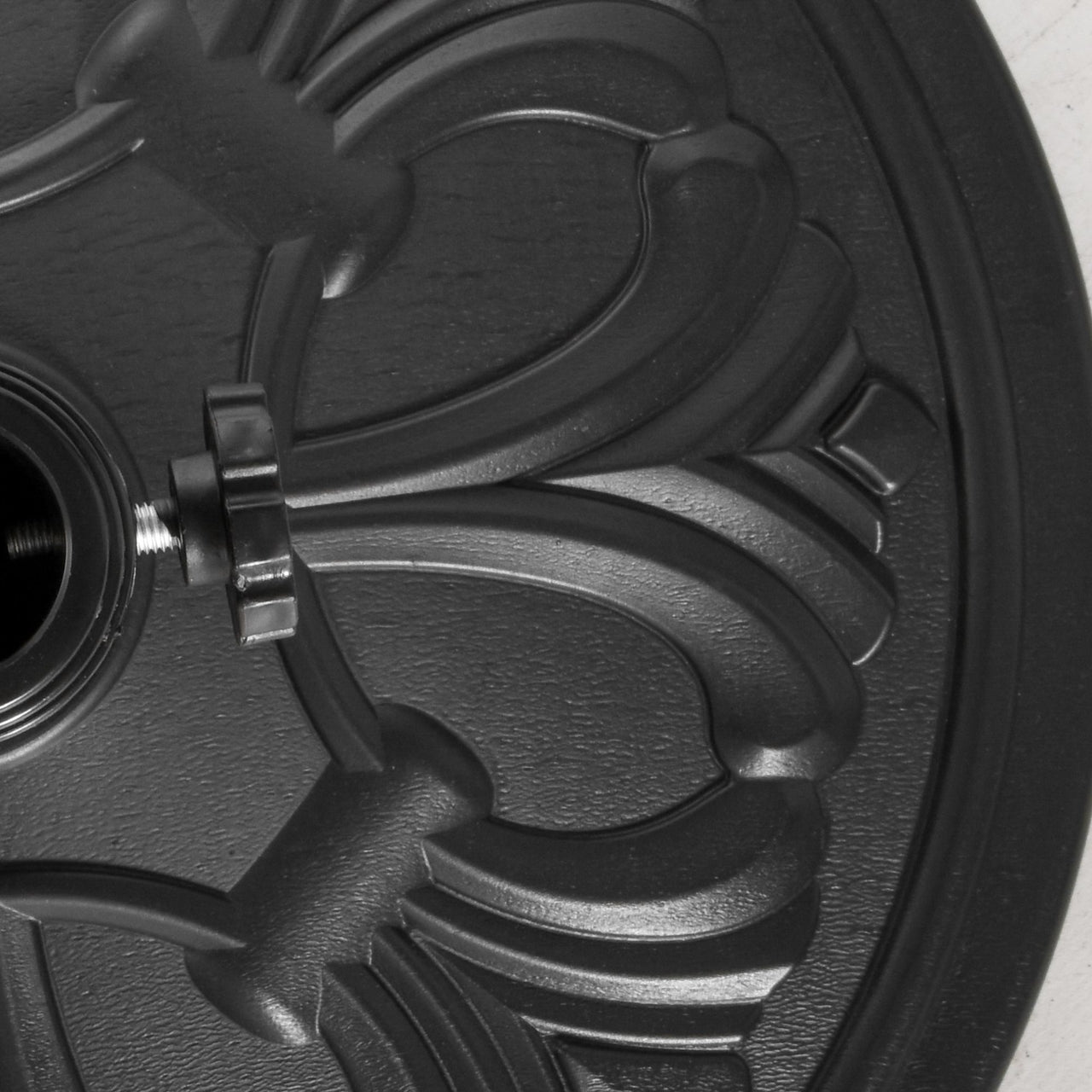 Stevige parasolvoet 13 kg ø48 cm zwart voor compacte en stabiele ondersteuning