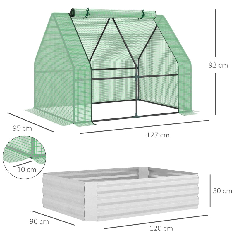 Groene kweekkas tuinkas broeikas 180 x 90 x 90 cm voor tuin en groente