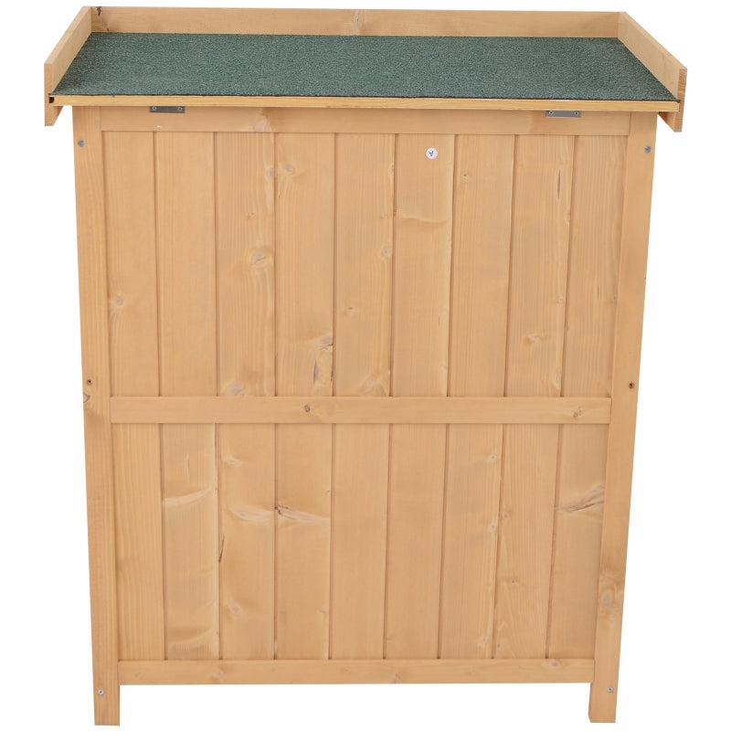 Houten tuinkast tuinhuis en opbergkast 74 x 43 x 88 cm