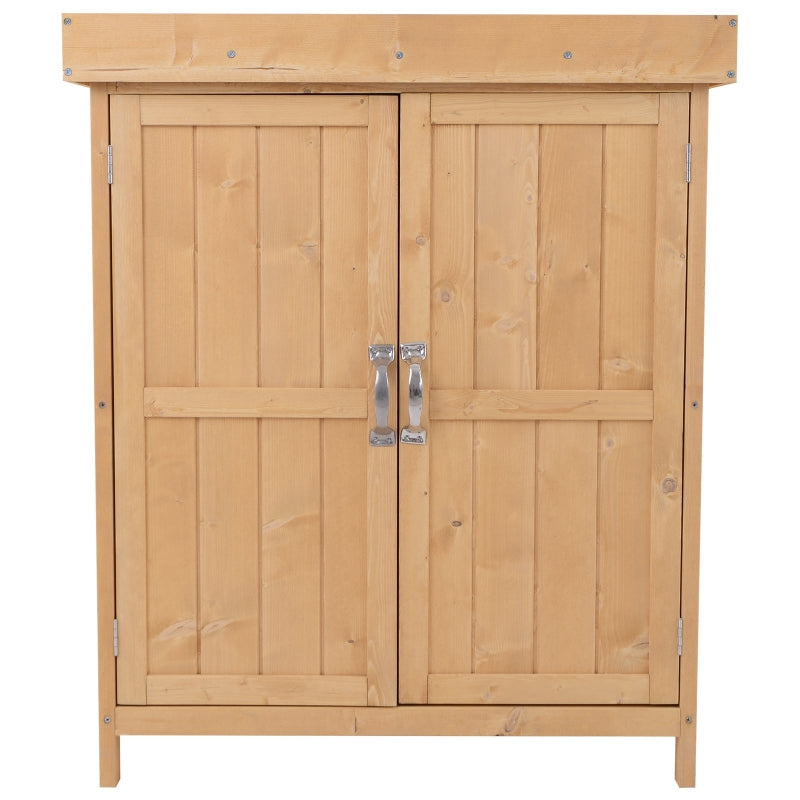 Houten tuinkast tuinhuis en opbergkast 74 x 43 x 88 cm