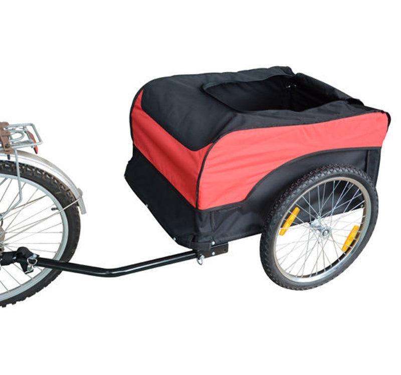 Dichte fietskar rood zwart tot 40 kg voor betrouwbaar en praktisch fietsvervoer
