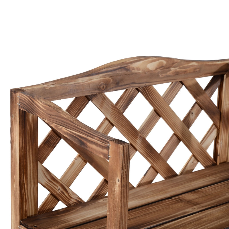 Hoog houten plantenrek met 3 treden 75x38x120 cm voor binnen en buiten