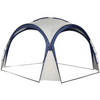 Cremewitte dome partytent 3,5x3,5 m met UV-bescherming voor tuin en terras