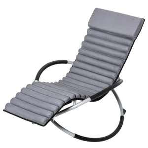 Comfortabele schommelstoel in grijs 150x62x88 cm voor ontspannen loungen buiten met ergonomisch en stijlvol design