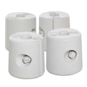 Partytent voetgewichten (set van 4, wit) met vulopening voor water of zand voor extra stabiliteit van paviljoens