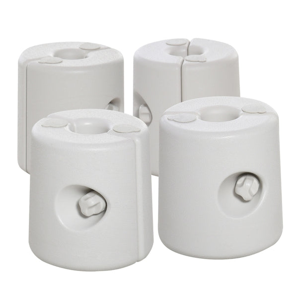 Partytent voetgewichten (set van 4, wit)