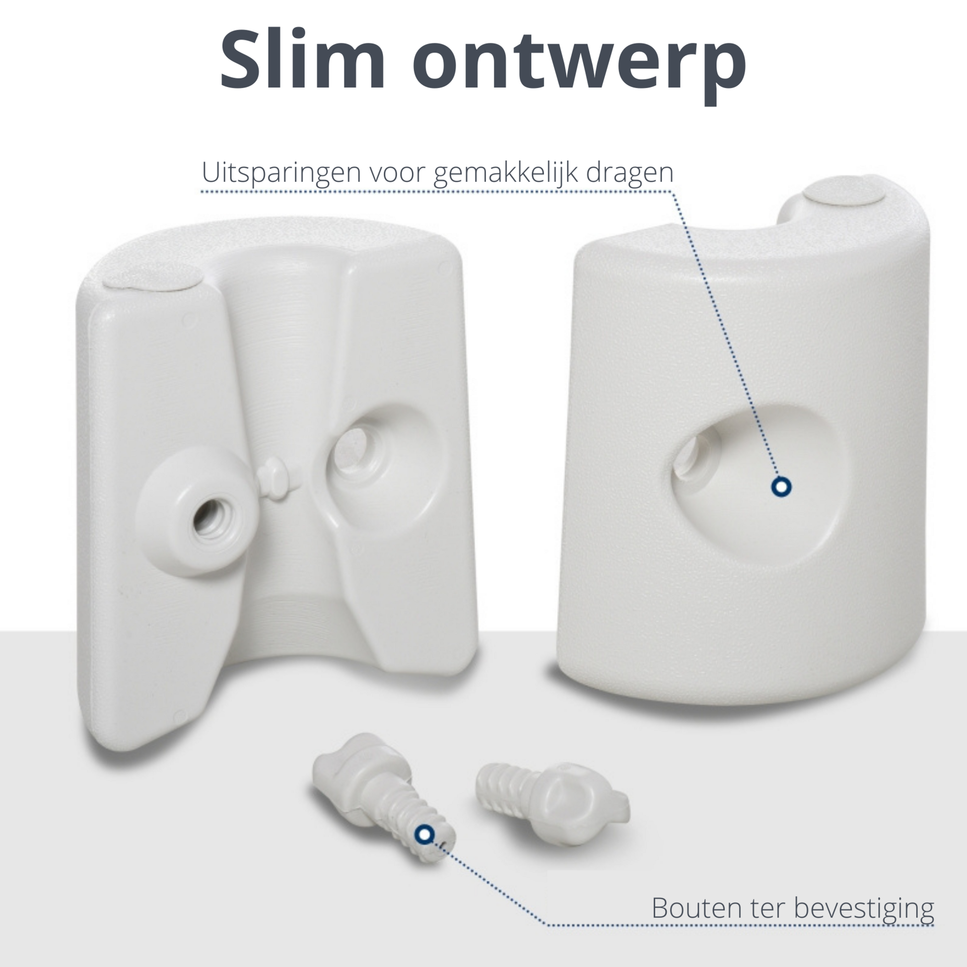 Partytent voetgewichten (set van 4, wit)