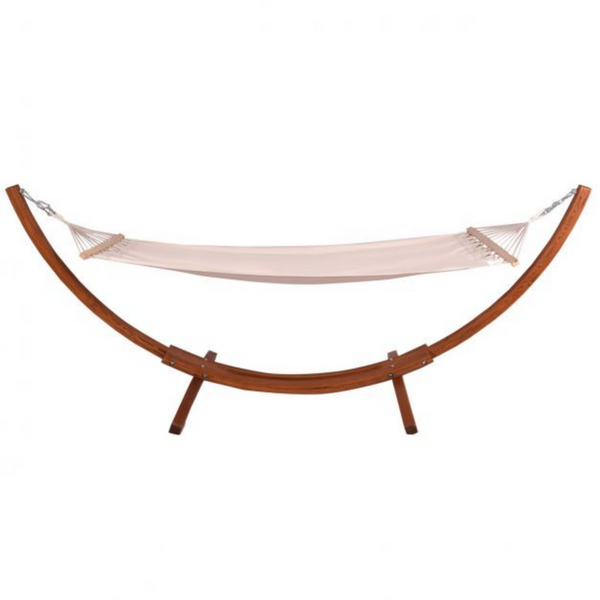 Hangmat met lariks houten standaard 313 x 115 x 120 cm