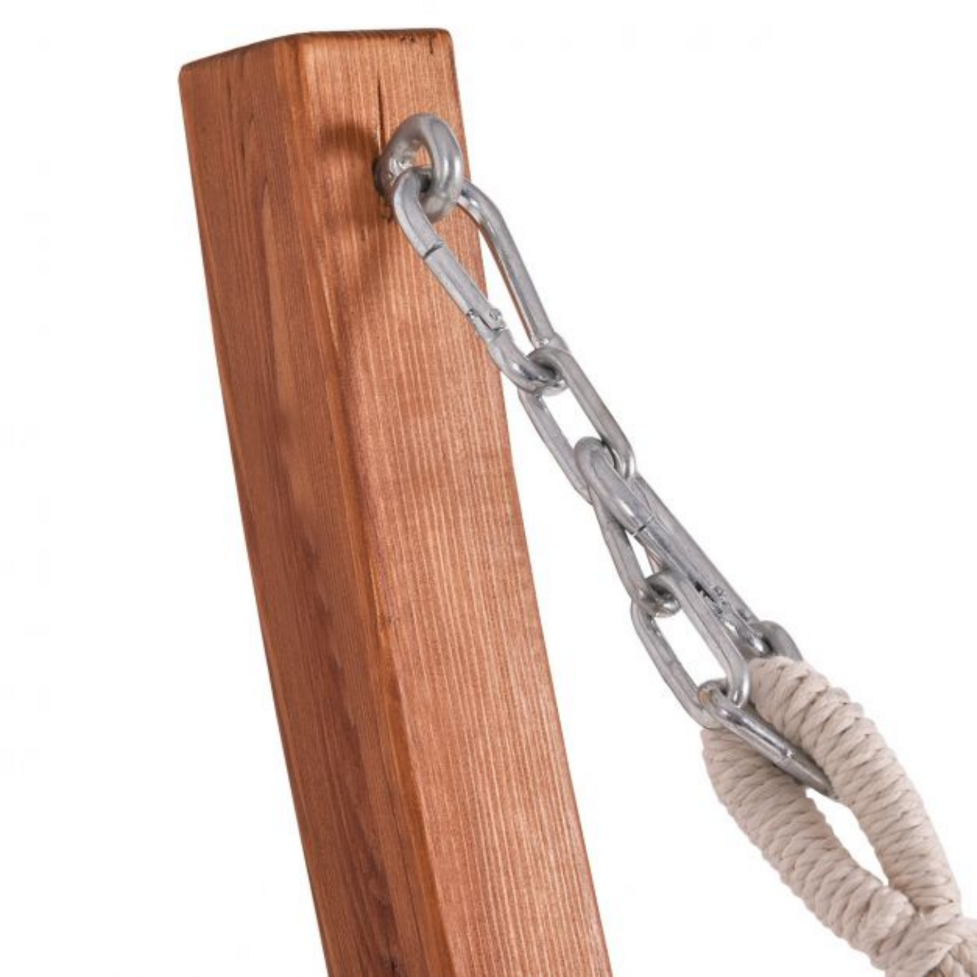 Hangmat met lariks houten standaard 313 x 115 x 120 cm