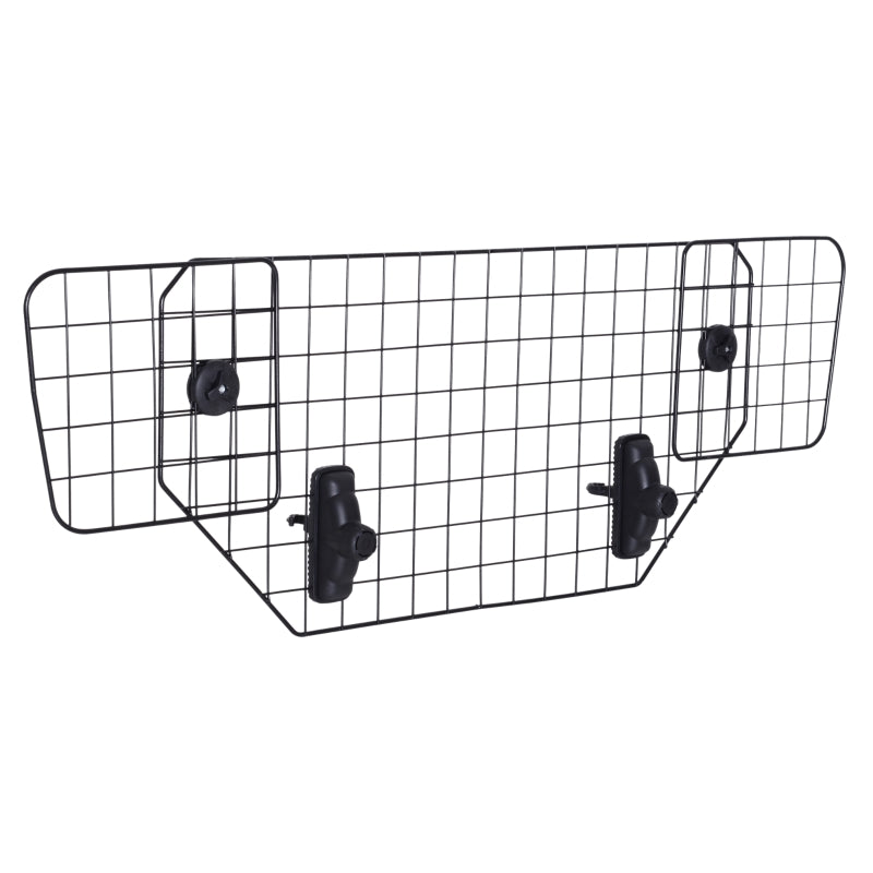 Verstelbaar zwart hondenrek voor auto – 89–122 x 41 cm universeel model