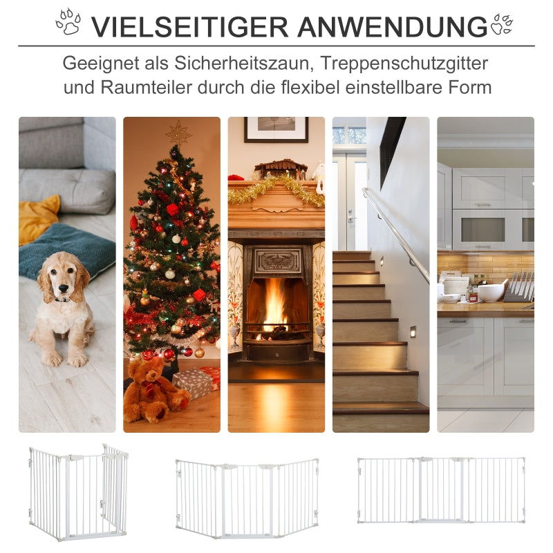 Veilig hondenhek traphekje wit 180 x 74,5 cm – Ideaal voor huis en trap