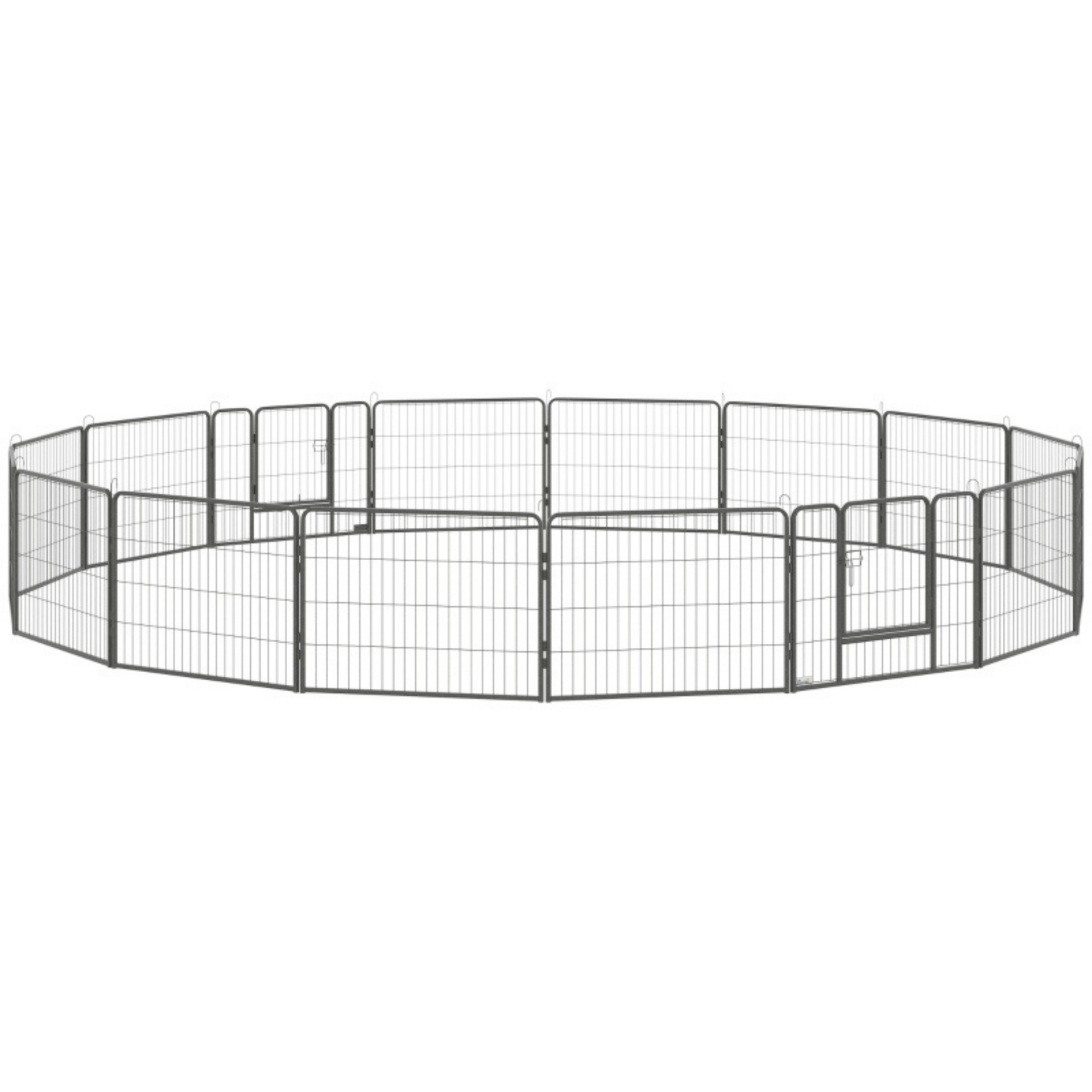 Stalen hondenkennel XXL – 320 x 320 x 60 cm puppyren