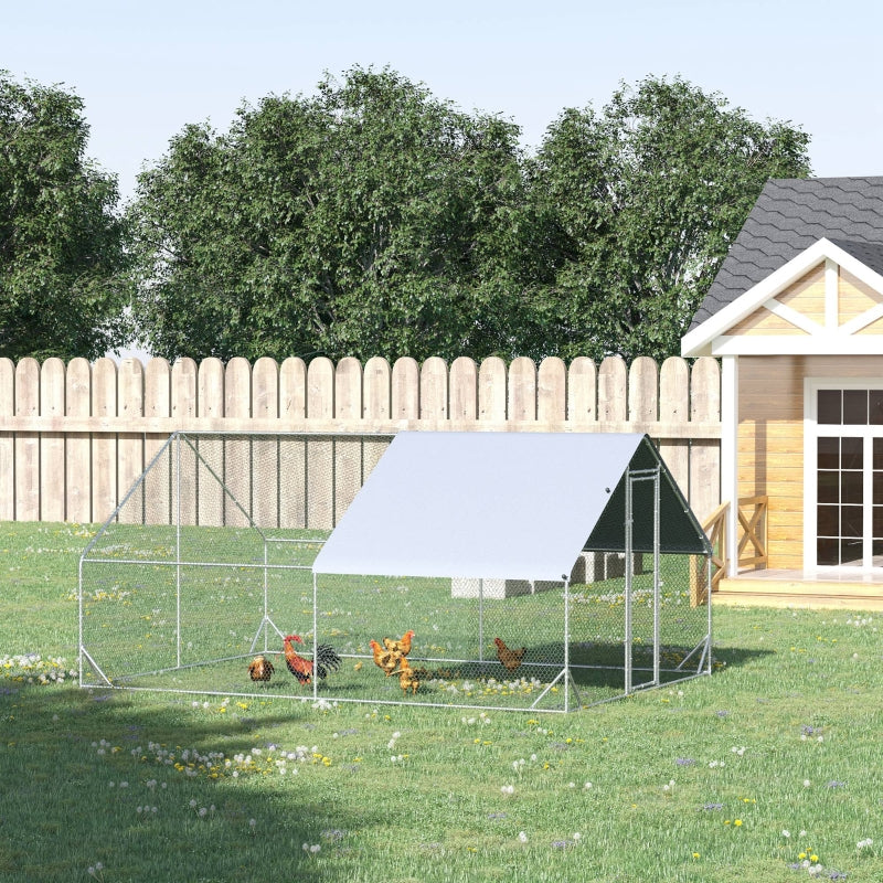 Stalen kippenhok 3x4x2 meter voor 8 tot 12 kippen, duurzaam en ruim