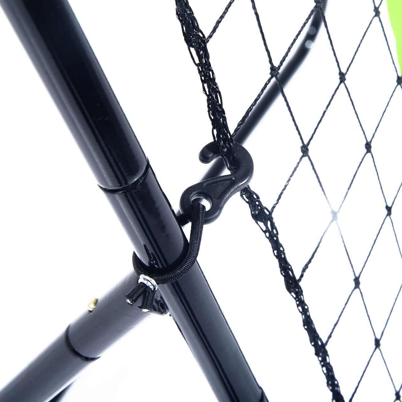 Voetbal rebounder Kickback 126x75 cm zwart voor betere balcontrole en training