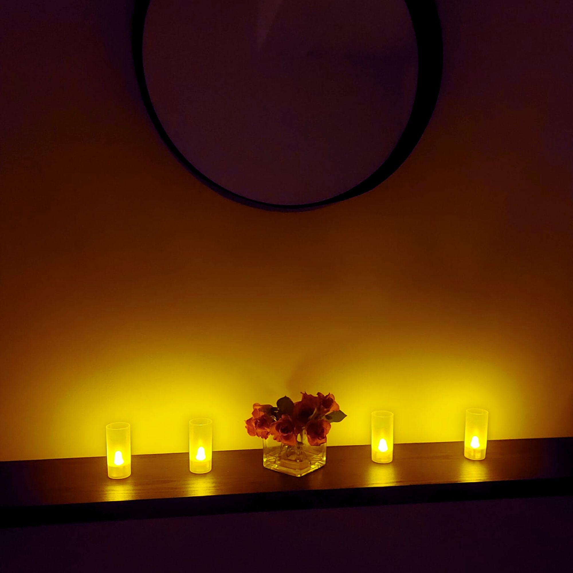 6 oplaadbare LED waxinelichtjes – met afstandsbediening en timerfunctie | Zenzee