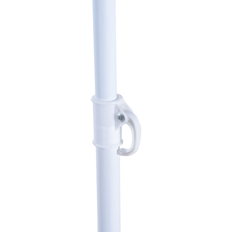Blauwe strandparasol 210x222 cm met zonnescherm voor schaduw en comfort