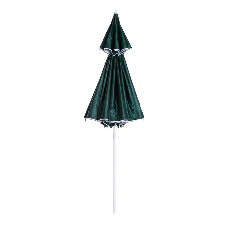 Groene strandparasol 210x222 cm met zonnescherm voor schaduw en comfort | Zenzee