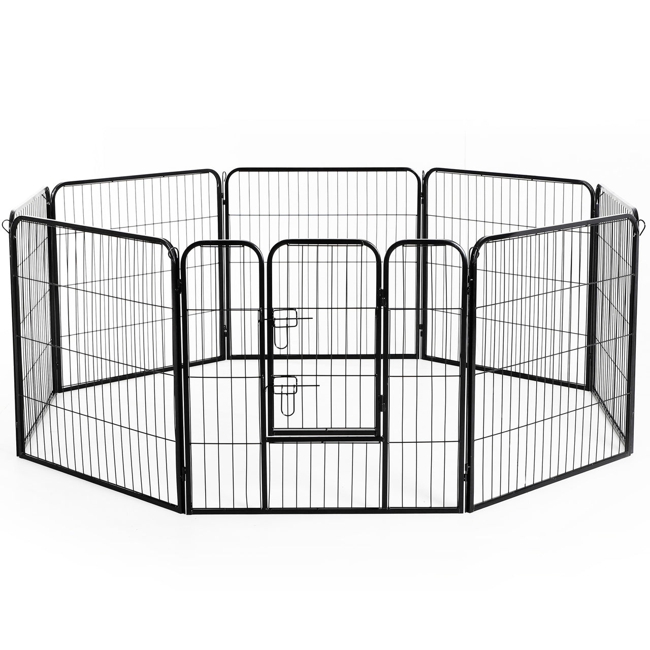 Ruime stalen puppyren van 80 cm hoog XL – ideaal als ruime hondenren of kennel | Zenzee