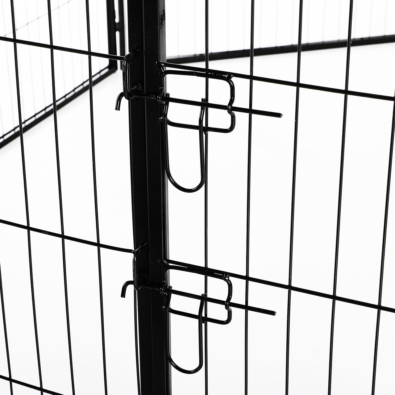 Ruime stalen puppyren van 80 cm hoog XL – ideaal als ruime hondenren of kennel | Zenzee